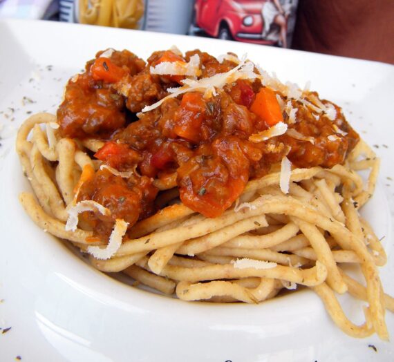 Espaguetis con Boloñesa de Ibérico